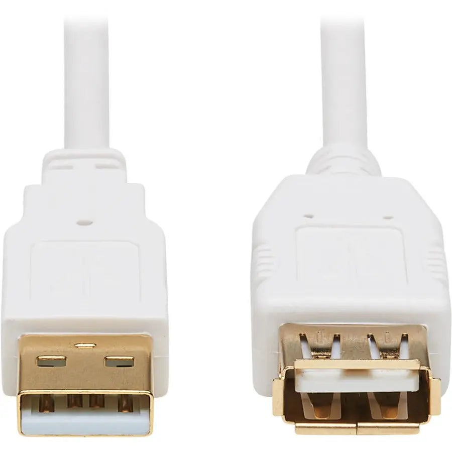 EATON Tripp Lite Safe-IT USB-A Antibacterial Extension Cable (M/F), USB 2.0, White, 3 ft. - 3 ft USB Data Transfer Cable for Computer, Notebook, Multimedia Device, Printer, Modem, Keyboard, External Hard Dr... - U024AB-003-WH