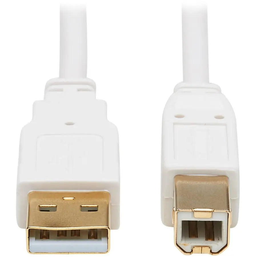 EATON Tripp Lite Safe-IT USB-A to USB-B Antibacterial Cable (M/M), USB 2.0, White, 6 ft. - 6 ft USB/USB-B Data Transfer Cable for Computer, Notebook, Multimedia Device, Scanner, Printer, Hub, Peripheral Dev... - U022AB-006-WH