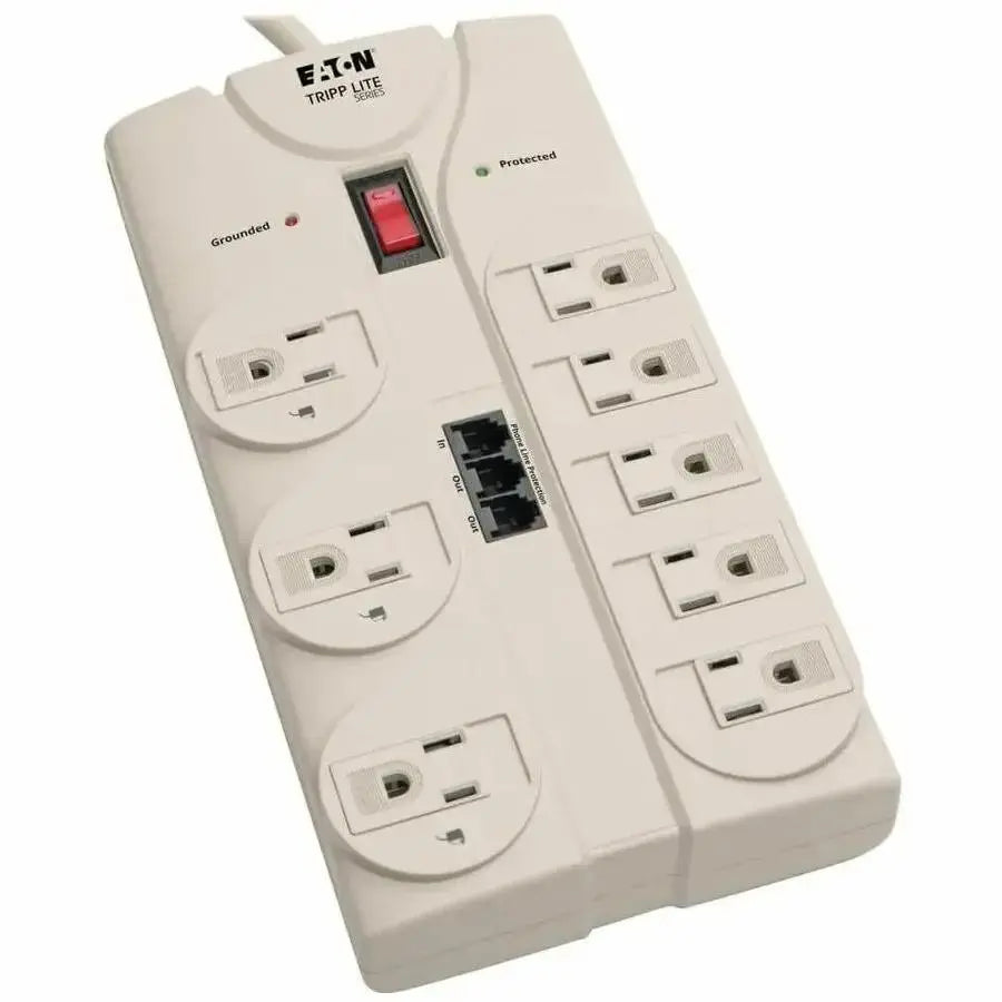 EATON Tripp Lite Surge Protector Power Strip 120V 5-15R 8 Outlet RJ11 8' Cord 2160 Joule - 8 x NEMA 5-15R - 1800 VA - 2160 J - 120 V AC Input - 120 V AC Output