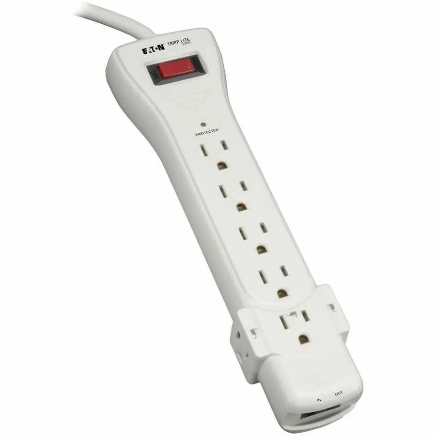 EATON Tripp Lite Surge Protector Power Strip 120V 7 Outlet RJ11 12' Cord 1080 Joules - Receptacles: 7 x NEMA 5-15R - 1080J