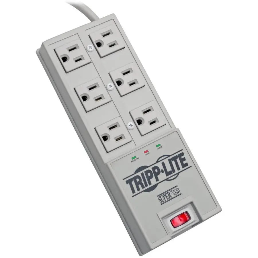 EATON Tripp Lite Surge Protector Power Strip 6 Outlet 6' Cord 2420 Joules Auto Shut Off - Receptacles: 6 x NEMA 5-15R - 2420J - TR-6