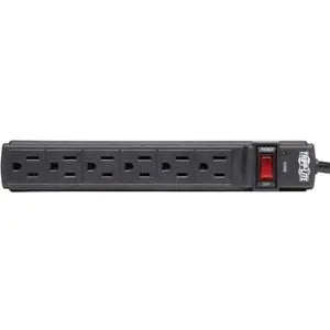 EATON Tripp Lite Surge Protector Power Strip 6 Outlet 6' Cord 360 Joules Black - 6 x NEMA 5-15R - 1875 VA - 360 J - 125 V AC Input - 125 V AC Output - TLP6B