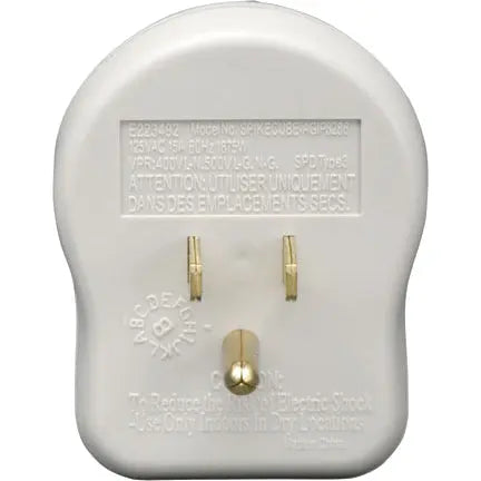 EATON Tripp Lite Surge Protector Wallmount Direct Plug In 120V 1 Outlet 600 Joule - Receptacles: 1 x NEMA 5-15R - 600J - SPIKECUBE