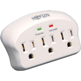 EATON Tripp Lite Surge Protector Wallmount Direct Plug In 3 Outlet 660 Joules - 3 x NEMA 5-15R - 1875 VA - 660 J - 120 V AC Input - 120 V AC Output - SK3-0