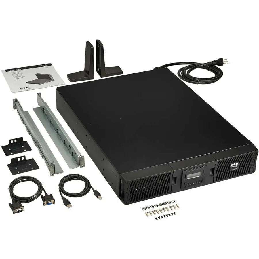 EATON Tripp Lite UPS 2200VA 1800W Smart Online Rackmount LCD Sine Wave USB DB9 - 2U Rack/Tower - 4 Minute Stand-by - 100 V AC, 110 V AC, 115 V AC, 120 V AC, 127 V AC Input - 100 V AC, 110 V AC, 115 V AC, 12... - SU2200RTXLCD2U
