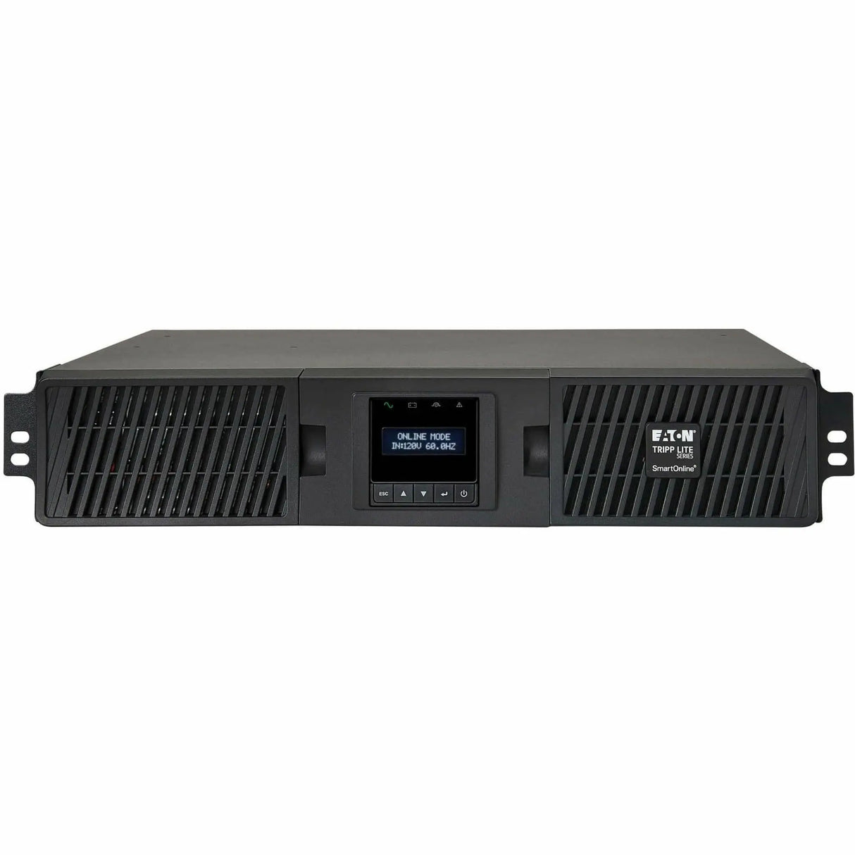 EATON Tripp Lite UPS 2200VA 1800W Smart Online Rackmount LCD Sine Wave USB DB9 - 2U Rack/Tower - 4 Minute Stand-by - 100 V AC, 110 V AC, 115 V AC, 120 V AC, 127 V AC Input - 100 V AC, 110 V AC, 115 V AC, 12... - SU2200RTXLCD2U
