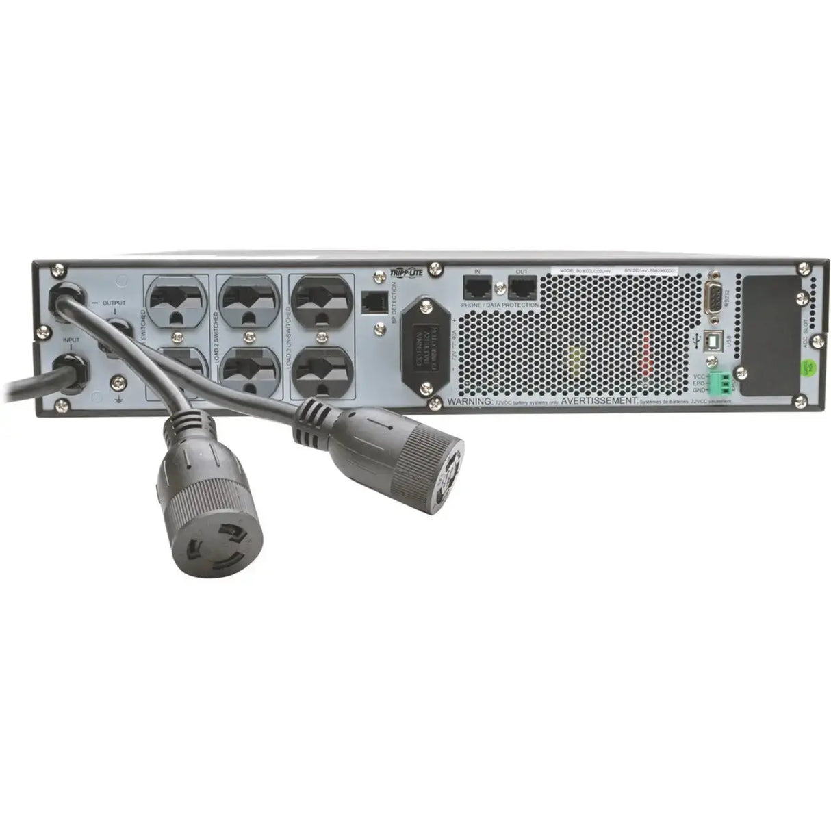 EATON Tripp Lite UPS 3000VA 2700W Smart Online LCD Rackmount 208/240V USB DB9 2U - 2U Rack-mountable - 5 Minute Stand-by - 230 V AC Input - 230 V AC Output - 2 x NEMA L6-20R, 6 x NEMA 6-15/20R - SU3000LCD2UHV