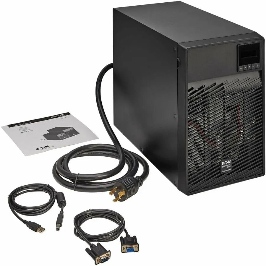 EATON Tripp Lite UPS 3000VA 2700W Smart Online LCD Tower 120V USB DB9 SNMP RT - Tower - 3 Hour Recharge - 4.10 Minute Stand-by - 100 V AC, 110 V AC, 115 V AC, 120 V AC, 127 V AC Input - 100 V AC, 110 V AC, ... - SU3000XLCD