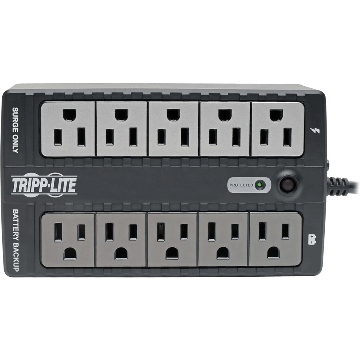 EATON Tripp Lite UPS 600VA 325W Desktop Battery Back Up Compact 120V USB Standby 50/60Hz 5-15P PC - 600VA/300W - 1 Minute Full Load - 10 Outlet x NEMA 5-15R - INTERNET600U