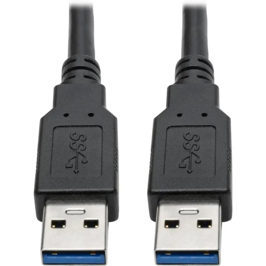 EATON Tripp Lite USB 3.0 SuperSpeed A/A Cable for U325 Keystone Mount Couplers 6' 6ft - USB for Notebook, Chromebook, Tablet - 640 MB/s - 6 ft - 1 x Type A Male USB - 1 x Type A Male USB - Nickel Plated Con... - U325-006