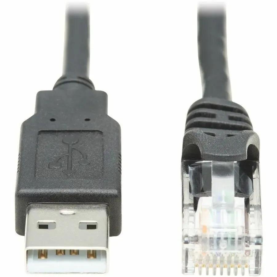 EATON Tripp Lite USB-A to RJ45 Rollover Console Cable Cisco Compatible M/M 10ft - 10 ft RJ-45/USB Data Transfer Cable for Switch, Router, Modem, Computer, Notebook - First End: 1 x RJ-45 Male Network - Seco... - U009-010-RJ45-X