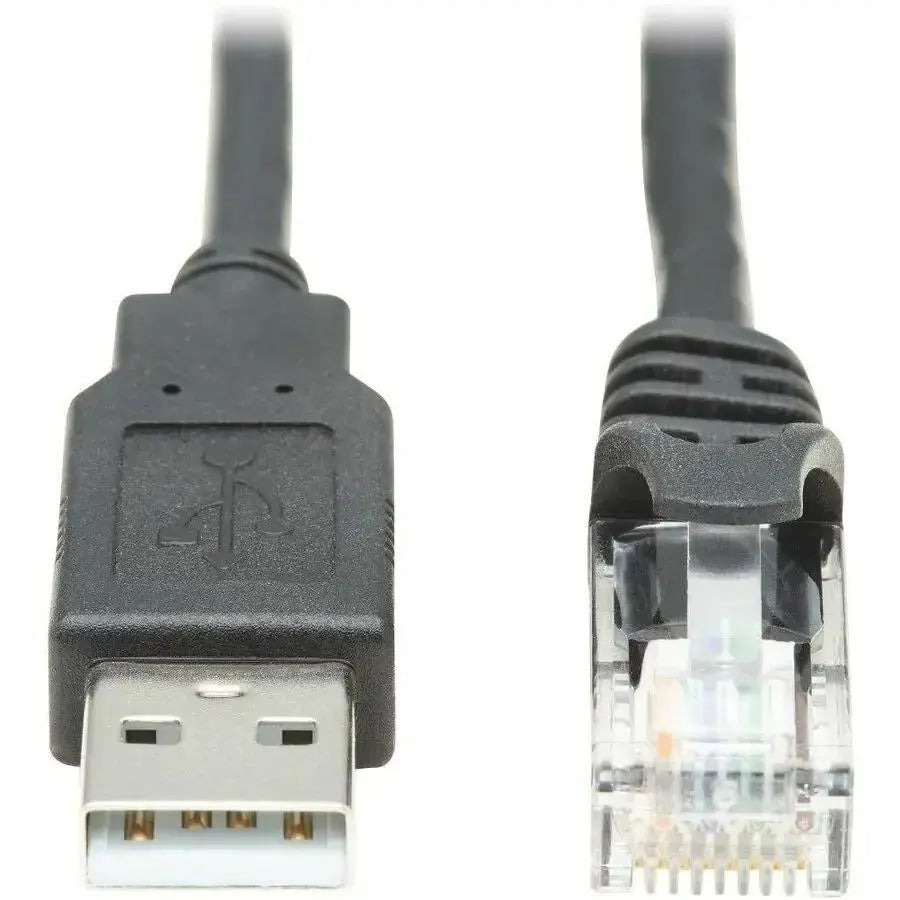 EATON Tripp Lite USB-A to RJ45 Rollover Console Cable Cisco Compatible M/M 10ft - 10 ft RJ-45/USB Data Transfer Cable for Switch, Router, Modem, Computer, Notebook - First End: 1 x RJ-45 Male Network - Seco... - U009-010-RJ45-X