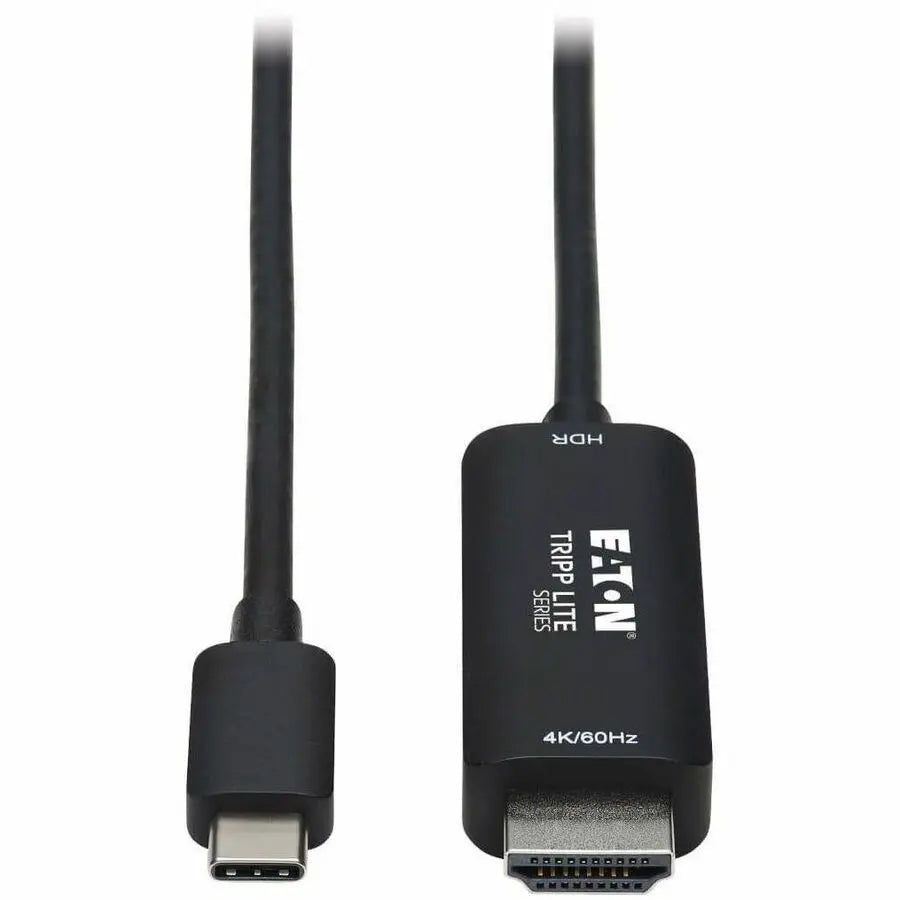 EATON Tripp Lite USB C to HDMI Adapter Cable 4K 60Hz HDR M/M DP 1.2 Alt Mode 6ft - 6 ft HDMI/USB-C A/V Cable for Audio/Video Device, Monitor, Projector, TV, Notebook, Tablet, Smartphone, MacBook Pro, HDTV, ... - U444-006-HDR2BE