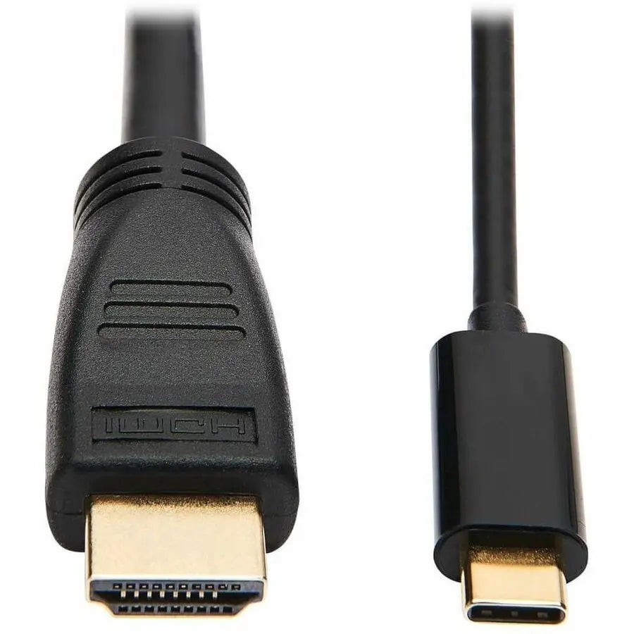 EATON Tripp Lite USB C to HDMI Adapter Cable USB 3.1 Gen 1 4K M/M USB-C Black 6ft - 5.91 ft HDMI/Thunderbolt 3 A/V Cable for Smartphone, Projector, Chromebook, Notebook, Monitor, Tablet, Audio/Video Device,... - U444-006-H4K6BM