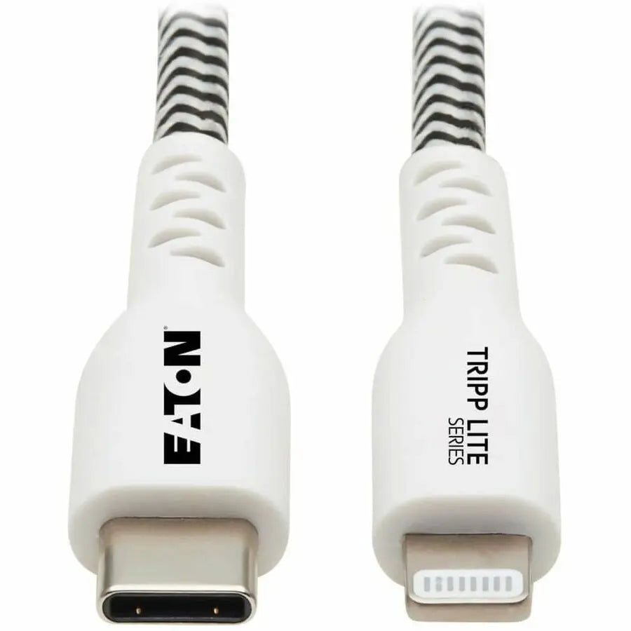 EATON Tripp Lite USB C to Lightning Sync/Charge Cable Heavy Duty Status LED 3ft - 3 ft Lightning/USB-C Data Transfer Cable for iPhone, iPad, iPod, MacBook, Notebook, Wall Charger, Car Charger, Power Adapter... - M102-003-HD-SL