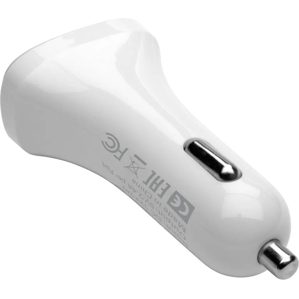 EATON Tripp Lite USB Car Charger Dual-Port with Autosensing 5V 4.8A Fast Charger for Tablets and Cell Phones - 24 W Output Power - 12 V DC Input Voltage - 5 V DC Output Voltage - 4.80 A Output Current - U280-C02-S2