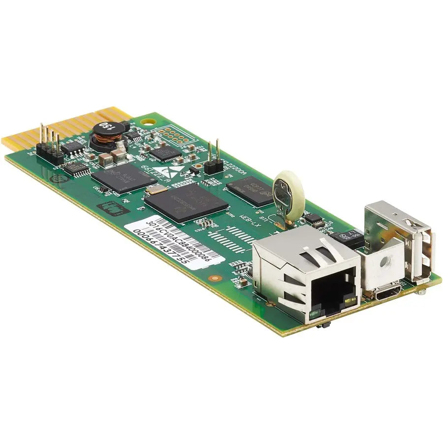EATON Tripp Lite Web Management Accessory Card for Select Tripp Lite UPS Systems - 1 x Network (RJ-45) Port(s) - USB - WEBCARDLXMINI