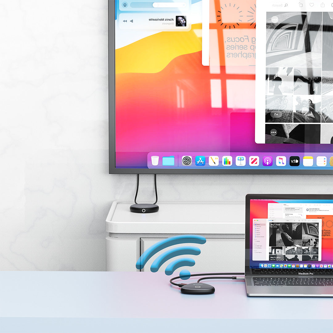 Verbatim Share My Screen USB-C Wireless Display Adapter 4K with Hub WDA-02 - 32147