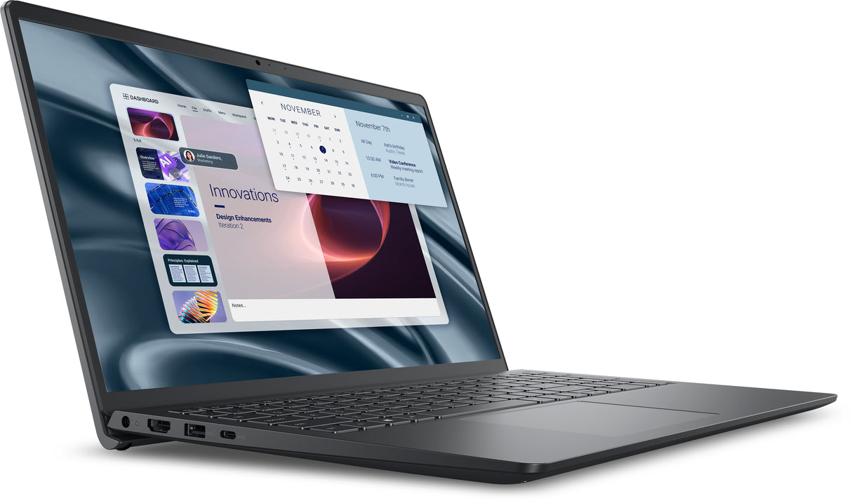 DELL Pro 15 Essential PV15255 AMD Ryzen™ 3 7320U Laptop 39.6 cm (15.6") Full HD 8 GB LPDDR5-SDRAM 512 GB SSD Wi-Fi 5 (802.11ac) Windows 11 Pro US English Black - 0M7JD DELL