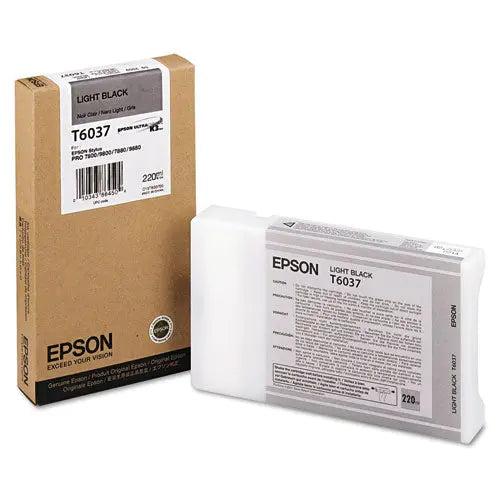 EPSON EPSON (60) UltraChrome K3 Ink, Light Black - T603700