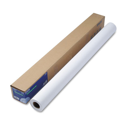 EPSON EPSON Double Weight Matte Paper, 8 mil, 44" x 82 ft, Matte White - S041387