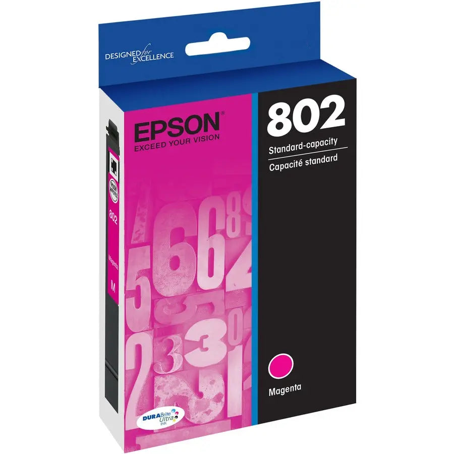 EPSON Epson DURABrite Ultra 802 Original Ink Cartridge - Magenta - Inkjet - 1 Each - T802320-S