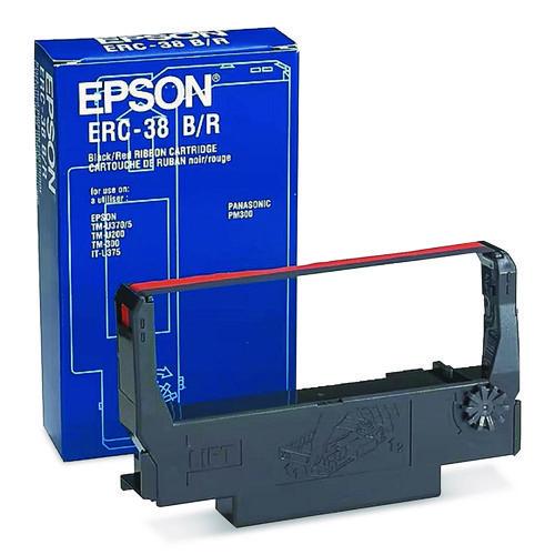 EPSON EPSON ERC38BR Ribbon, Black/Red - ERC-38BR