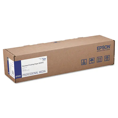 EPSON EPSON Standard Proofing Paper Roll SWOP3, 9 mil, 24" x 100 ft, Semi-Matte White - S045155