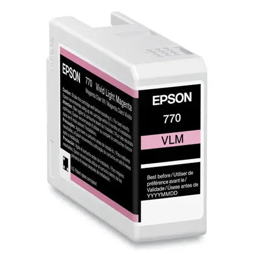 EPSON EPSON (T770) UltraChrome PRO10 Ink, 25 mL, Light Magenta - T770620