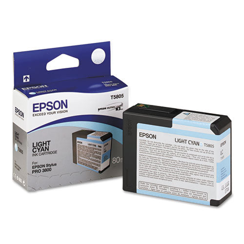 EPSON EPSON UltraChrome K3 Ink, Light Cyan - T580500