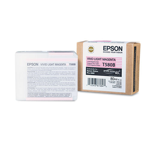 EPSON EPSON UltraChrome K3 Ink, Vivid Light Magenta - T580B00