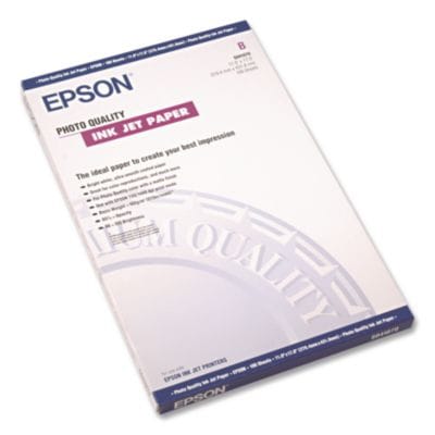 EPSON Paper/Labels/Transparencies/Pl Matte Presentation Paper, 4.9 mil, 11 x 17, Matte Bright White, 100/Pack - S041070