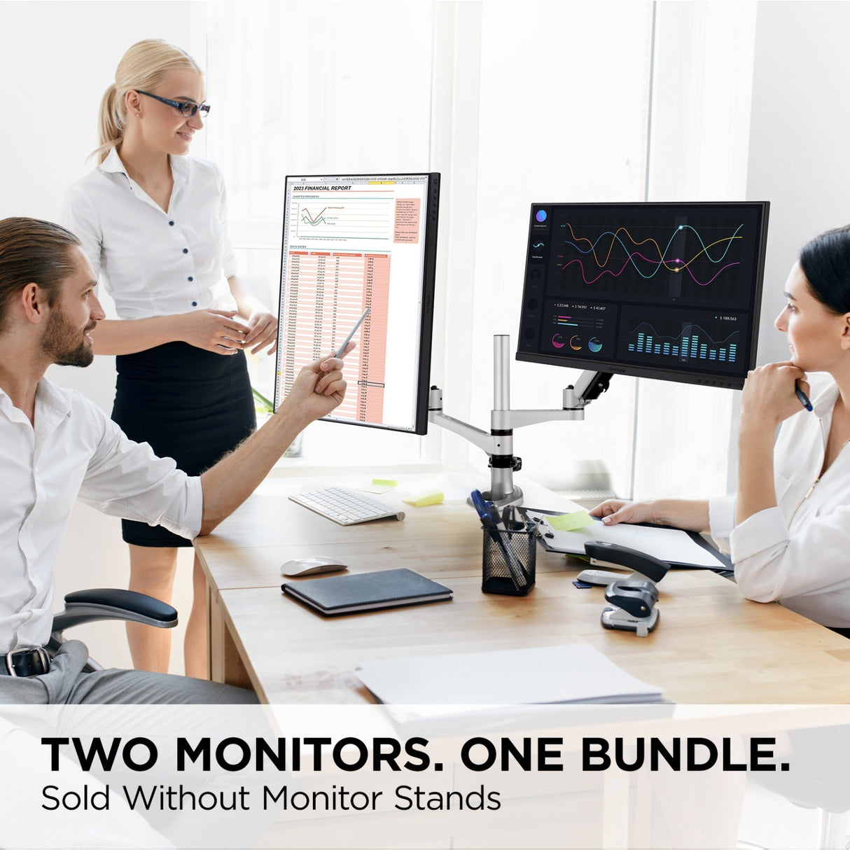 Viewsonic VG Series VG2448A-2_H2 computer monitor 61 cm (24") 1920 x 1080 pixels Full HD LED Black - VG2448A-2_H2