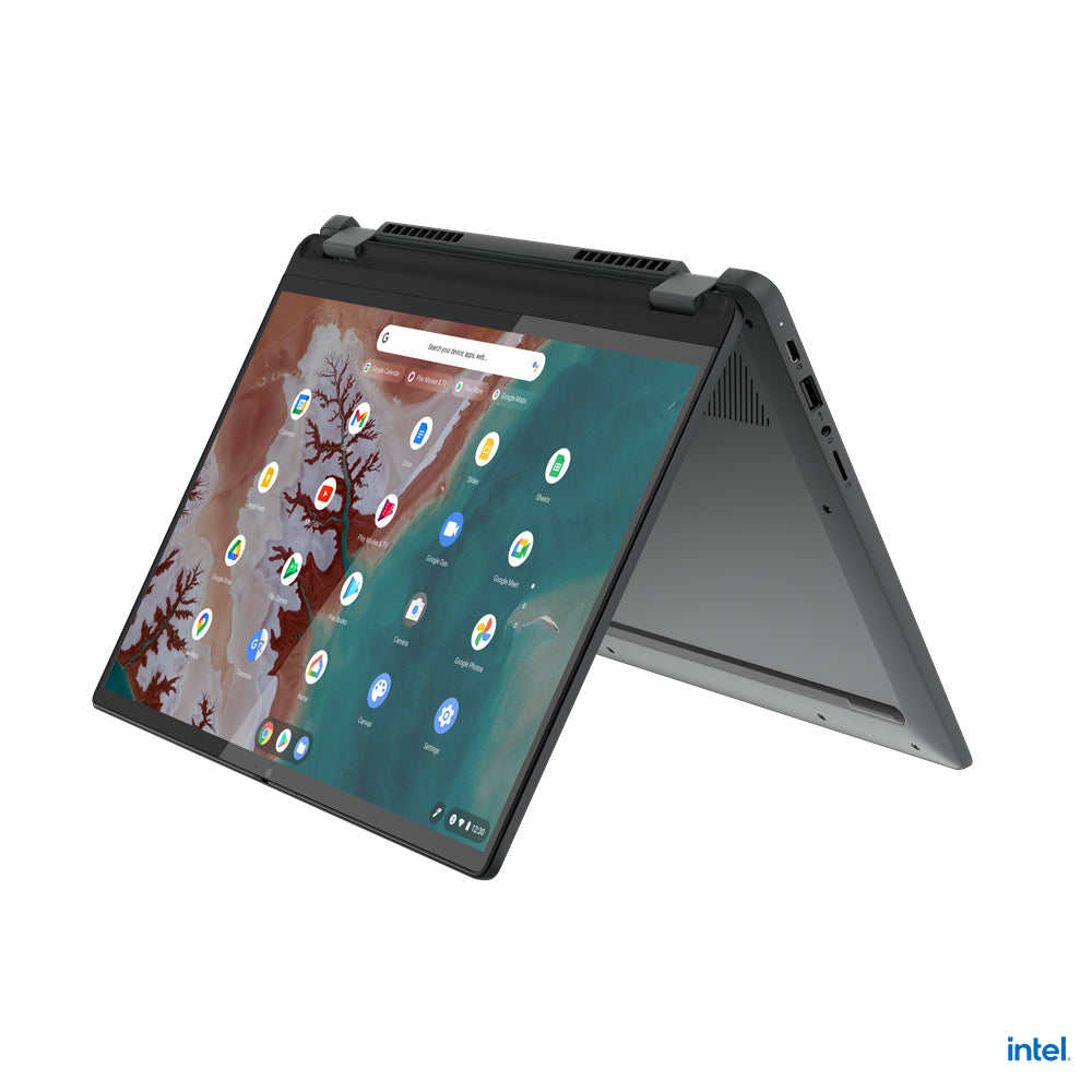 Lenovo Flex5 Chrome 14IAU Intel® Core™ i5 i5-1235U Chromebook 35.6 cm (14") Touchscreen WUXGA 8 GB LPDDR4x-SDRAM 256 GB SSD Wi-Fi 6E (802.11ax) ChromeOS US English Grey - 83AJ0000UX LENOVO