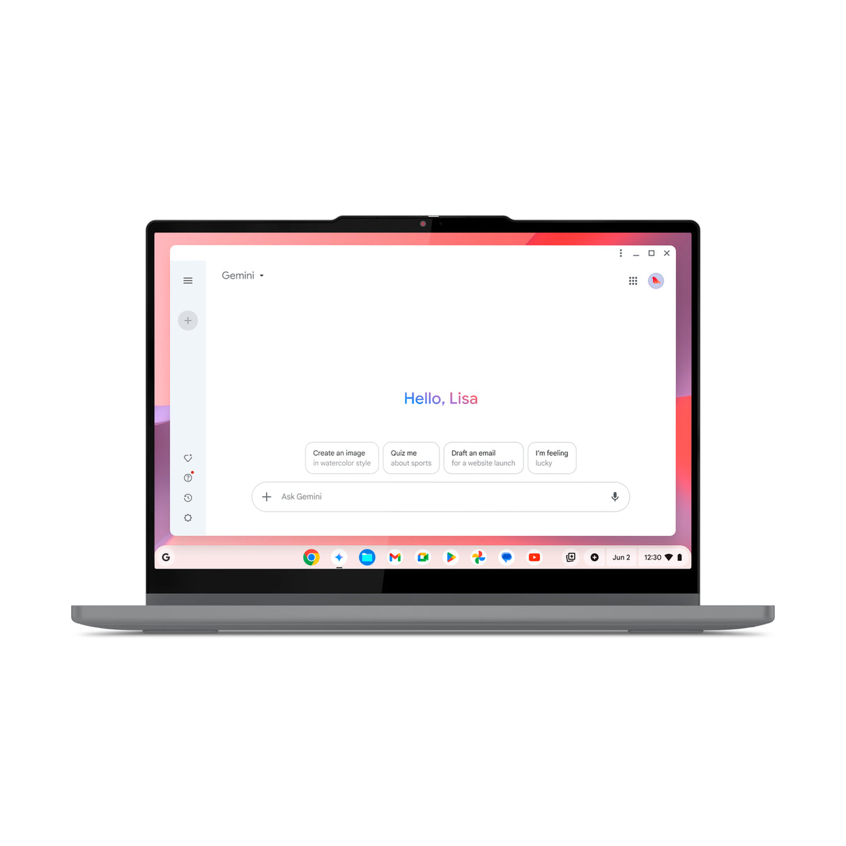 Lenovo Chrome 2in1 14IRU10 Intel Core 7 250U Chromebook 35.6 cm (14") Touchscreen WUXGA 16 GB 512 GB SSD Wi-Fi 6E (802.11ax) ChromeOS Grey - 83LL000GUS