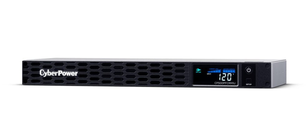 CyberPower PFC Sinewave uninterruptible power supply (UPS) Line-Interactive 0.5 kVA 300 W 6 AC outlet(s) - CP500PFCRM1U