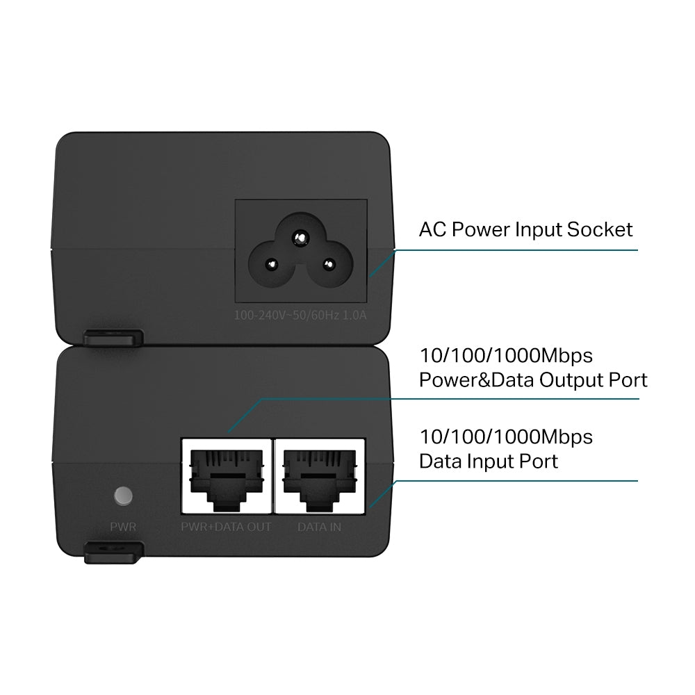 TP-Link Omada PoE+ Injector Adapter - POE160S
