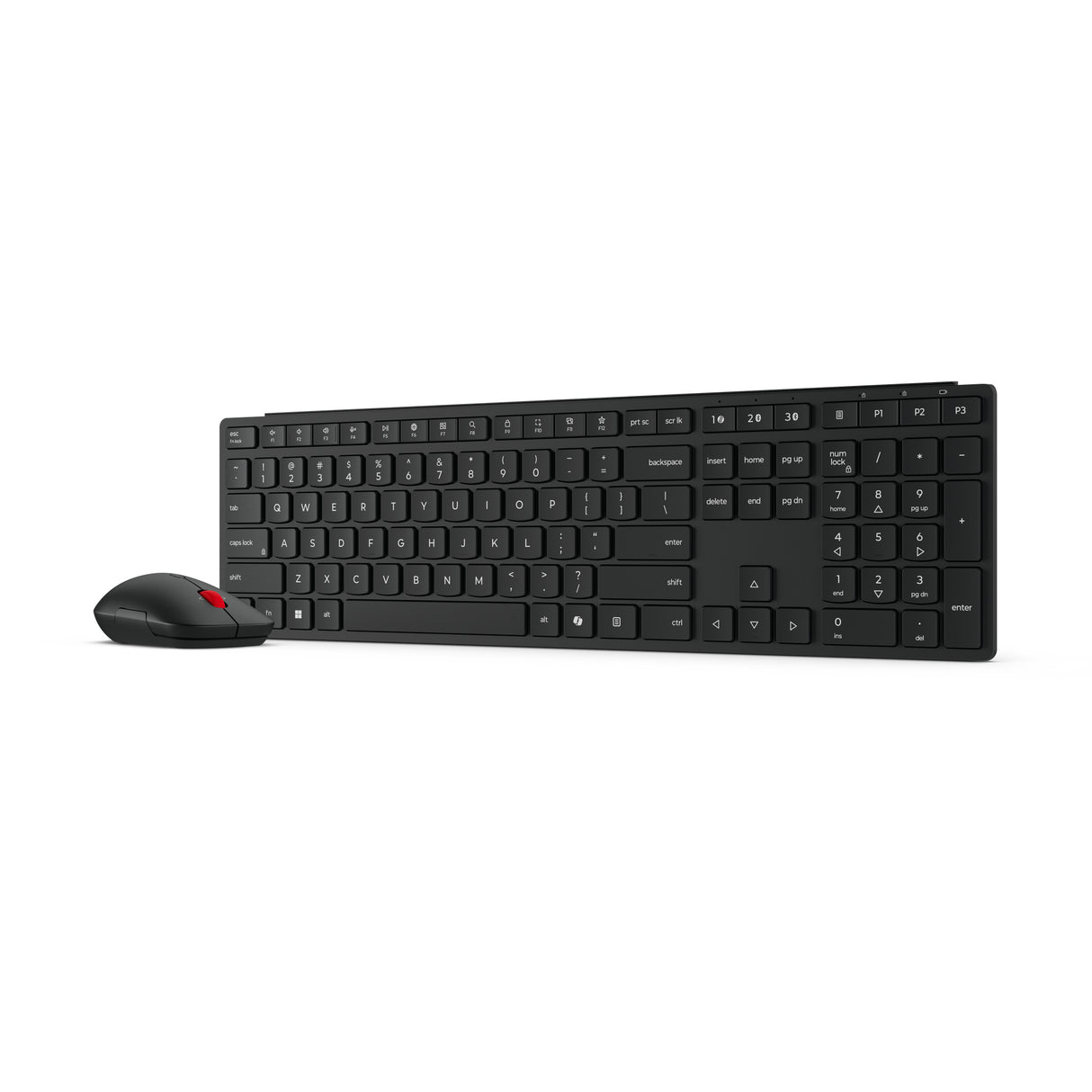 Lenovo 4X31S04810 keyboard Mouse included Office RF Wireless + Bluetooth US English Black - 4X31S04810