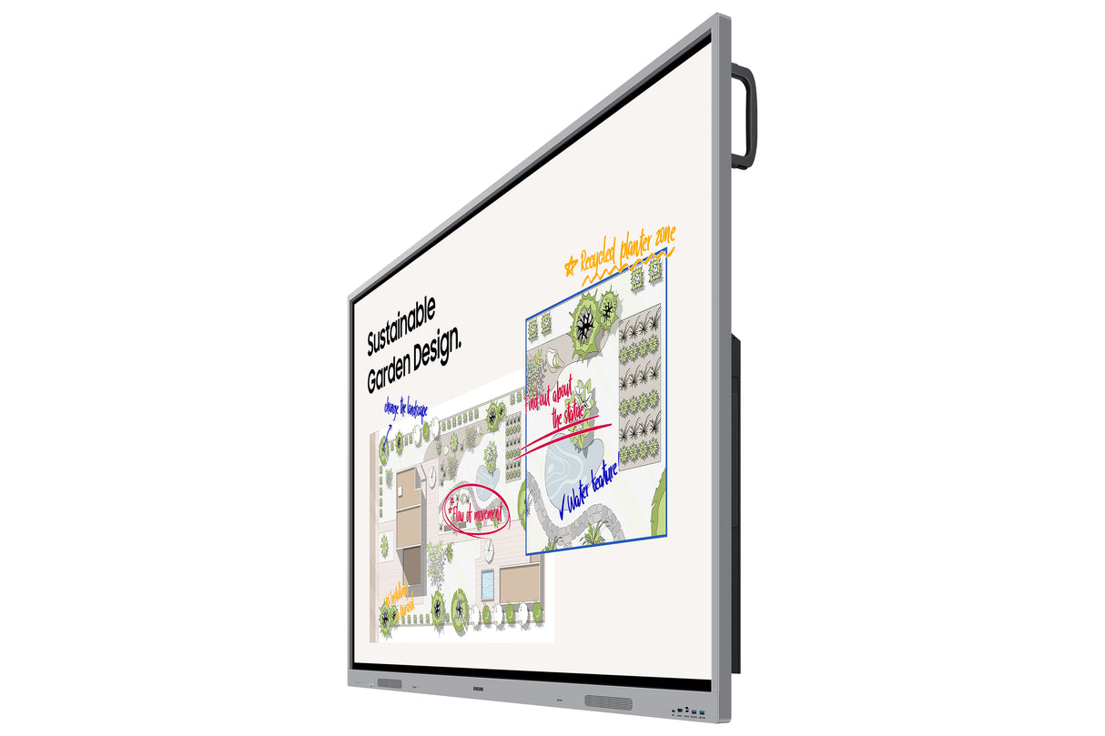 Samsung WE75FX interactive whiteboard 190.5 cm (75") 3840 x 2160 pixels Touchscreen Grey HDMI - WE75FX