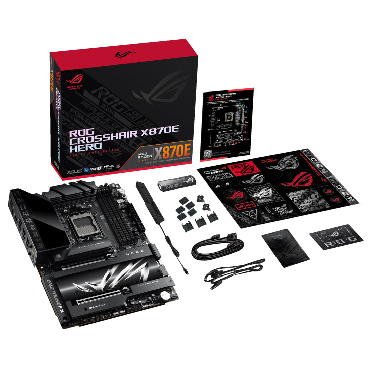 ASUS ROG CROSSHAIR X870E HERO AMD X870E Socket AM5 ATX - ROG CROSSHAIR X870E HERO