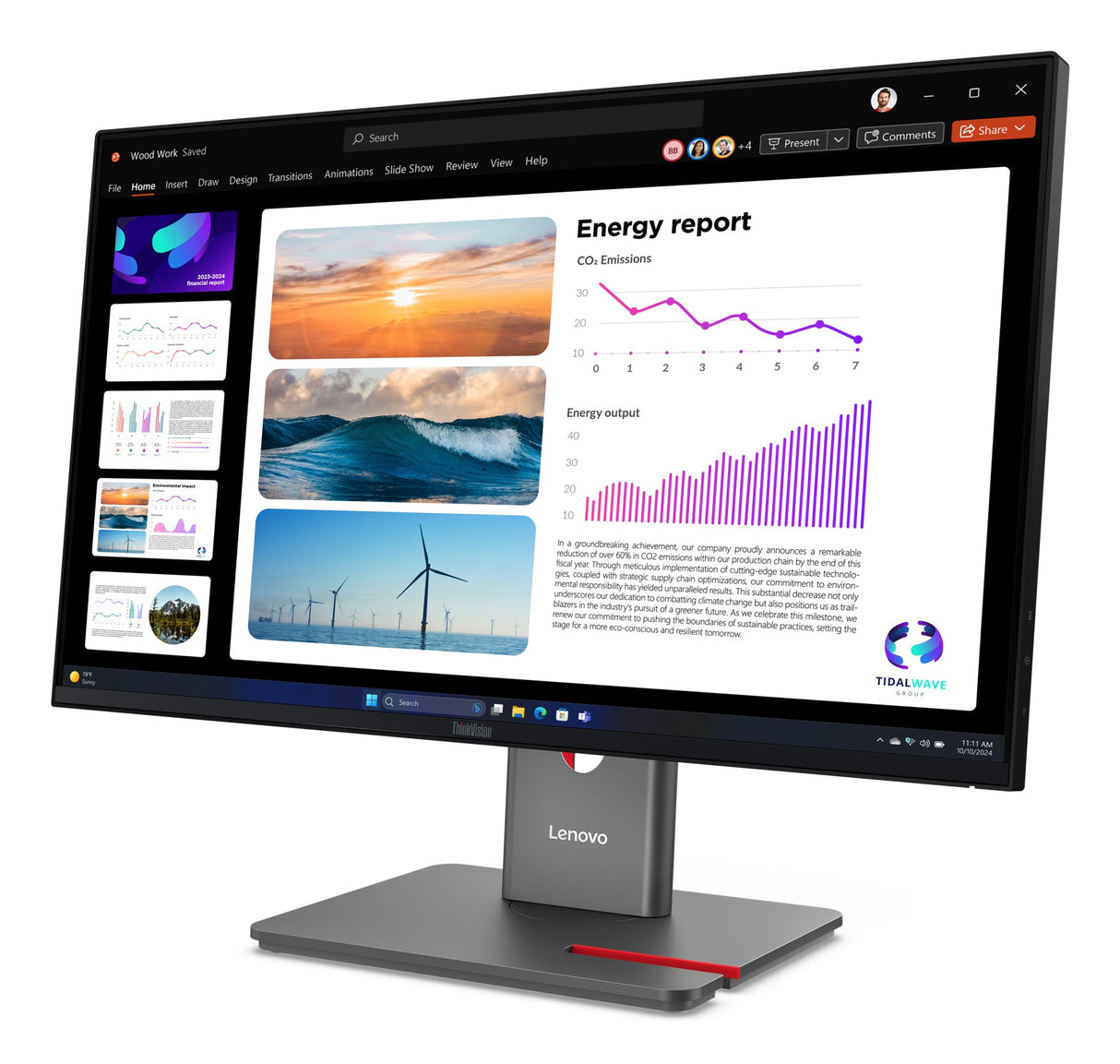 Lenovo ThinkVision P24Q-40 Monitor - 64B2GAR1UZ LENOVO