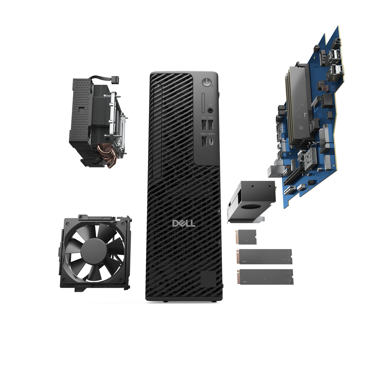 DELL Pro Max FCS1250 Intel Core Ultra 7 265 16 GB DDR5-SDRAM 512 GB SSD NVIDIA RTX A1000 Windows 11 Pro Slim PC PC Black - XD7H4 DELL