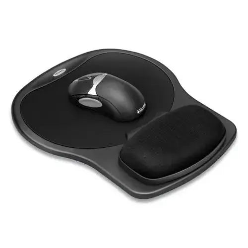 FELLOWES FELLOWES Easy Glide Gel Mouse Pad with Wrist Rest, 10 x 12, Black - 93730