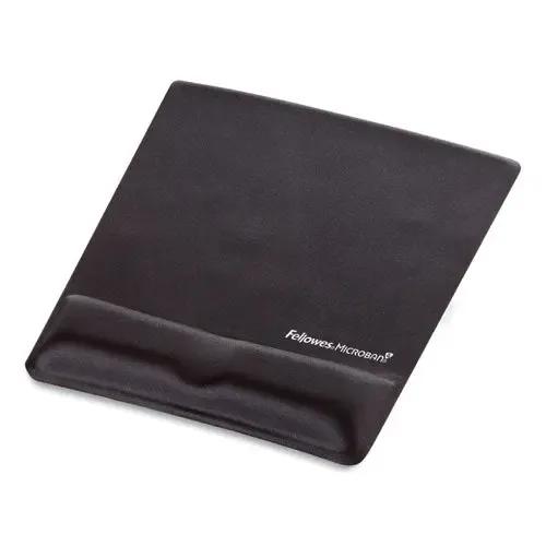 FELLOWES FELLOWES Ergonomic Memory Foam Wrist Support with Attached Mouse Pad, 8.25 x 9.87, Black - 9181201