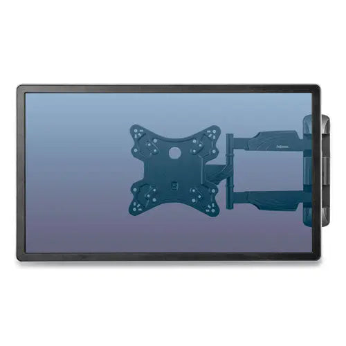 FELLOWES FELLOWES Full Motion TV Wall Mount, 16.25w x 19.75d x 17.87h, Black - 8043601