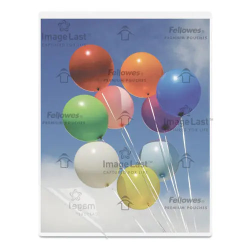 FELLOWES FELLOWES ImageLast Laminating Pouches with UV Protection, 3 mil, 9" x 11.5", Clear, 200/Pack - 5244101