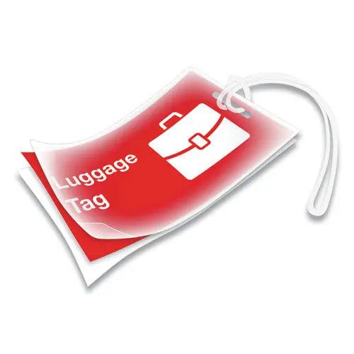 FELLOWES FELLOWES Laminating Pouches, 5 mil, 4.25" x 2.5", Gloss Clear, 50/Pack - 52034