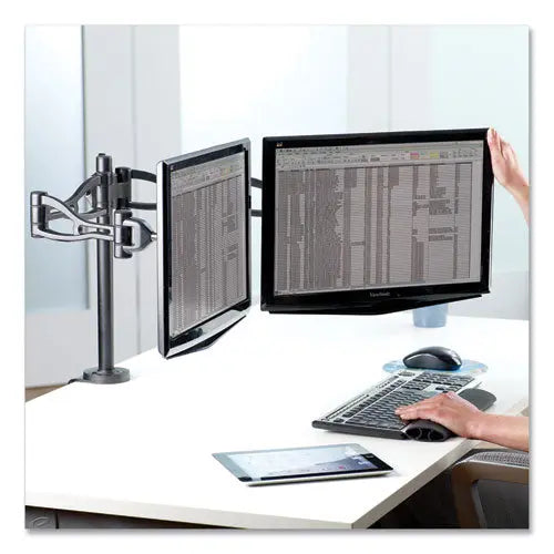 FELLOWES FELLOWES MONITOR,DUAL ARM,BK - 8041701