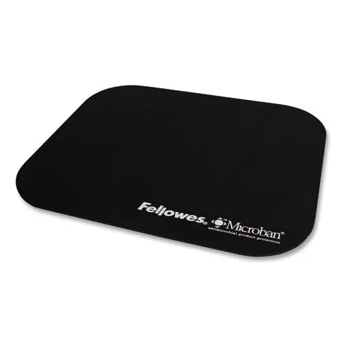 FELLOWES FELLOWES Mouse Pad with Microban Protection, 9 x 8, Black - 5933901