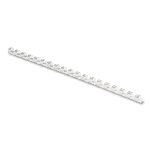 FELLOWES FELLOWES Plastic Comb Bindings for 11 x 8.5 Documents, 19 Rings, 0.31" (40-Sheet) Capacity, White, 1 - 52508